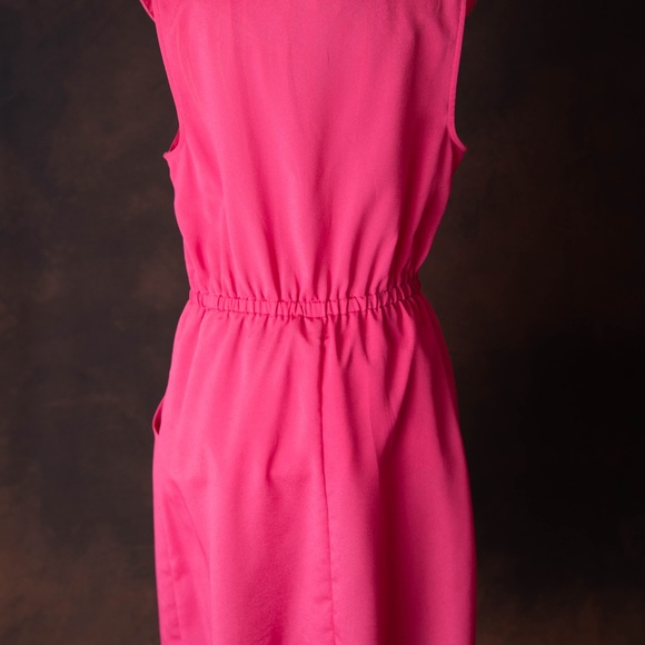 Hot Pink Knee Length Dress - Picture 3 of 3